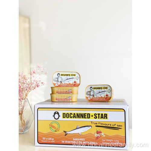 Food Grade Tin Sardine Fish Canned In Oil